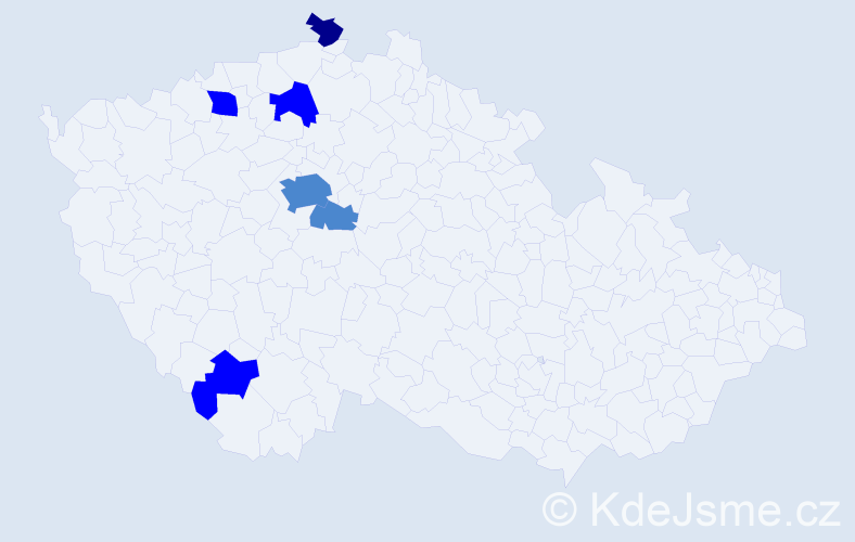 Příjmení: 'Baňacký', počet výskytů 11 v celé ČR
