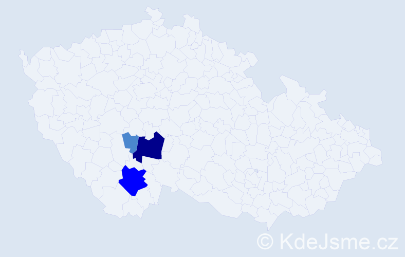 Příjmení: 'Mörtlová', počet výskytů 6 v celé ČR