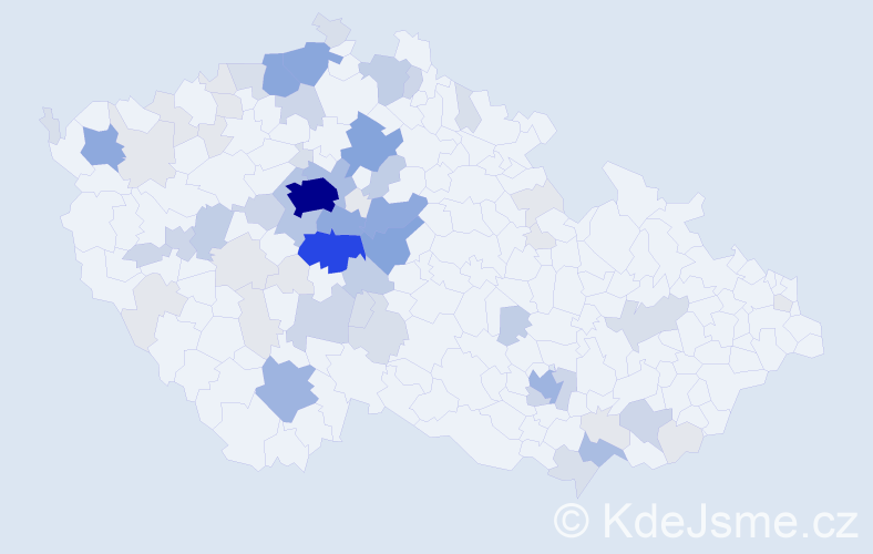 Příjmení: 'Polesný', počet výskytů 239 v celé ČR
