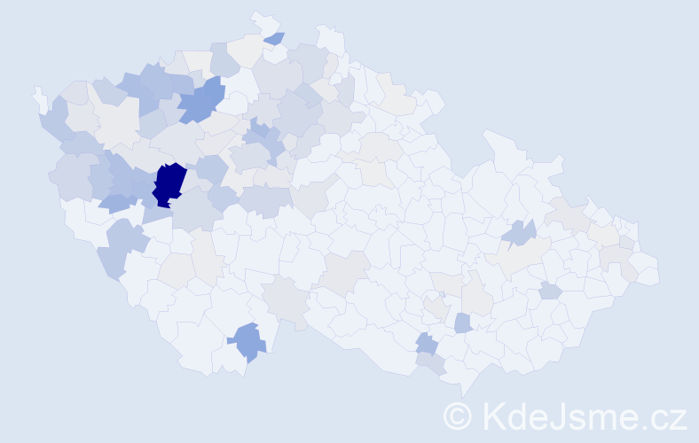 Příjmení: 'Vild', počet výskytů 468 v celé ČR