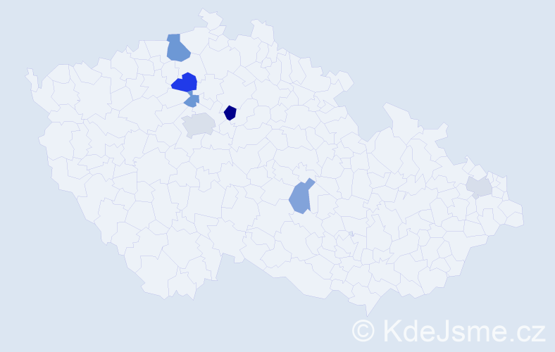 Příjmení: 'Apt', počet výskytů 13 v celé ČR