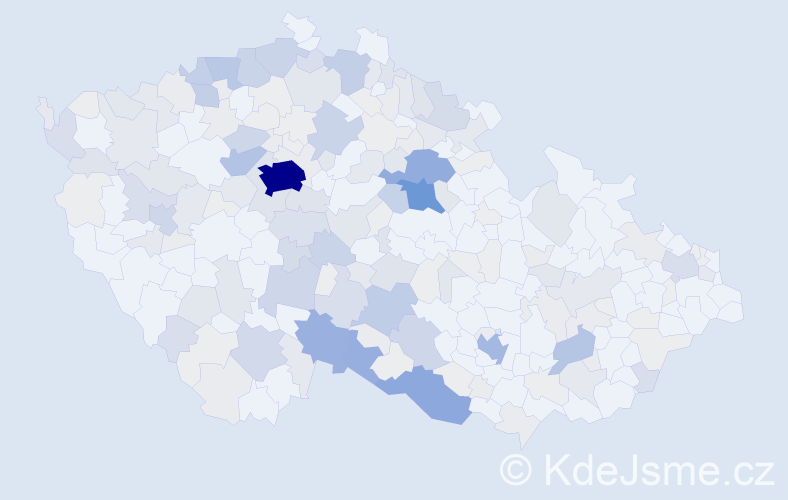 Příjmení: 'Kolmanová', počet výskytů 790 v celé ČR