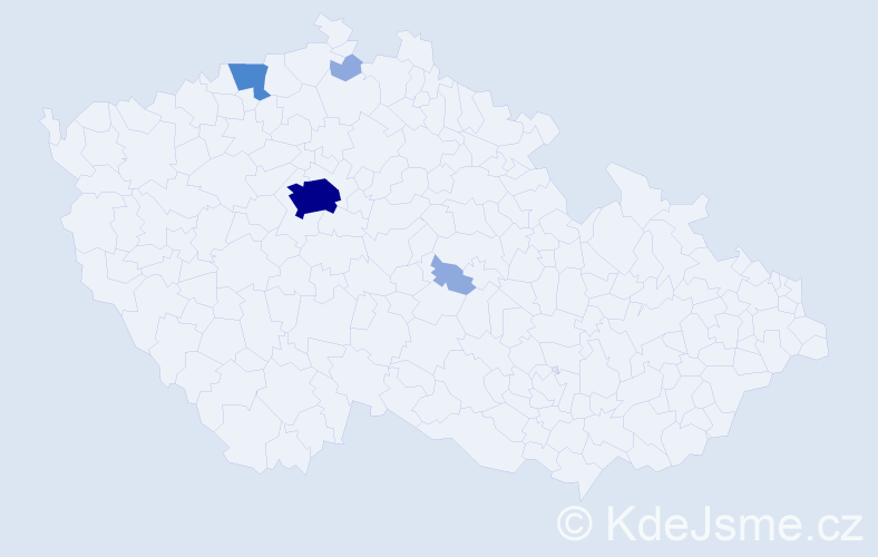 Příjmení: 'Strieglová', počet výskytů 15 v celé ČR
