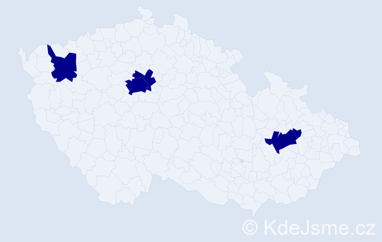 Příjmení: 'Loda', počet výskytů 8 v celé ČR