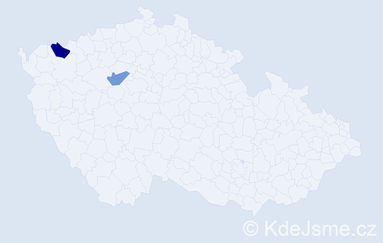 Příjmení: 'Mathajslová', počet výskytů 4 v celé ČR