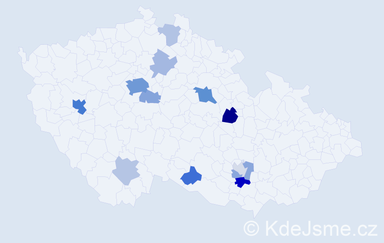 Příjmení: 'Markush', počet výskytů 36 v celé ČR