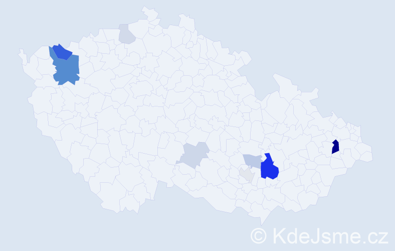 Příjmení: 'Heimerlová', počet výskytů 26 v celé ČR