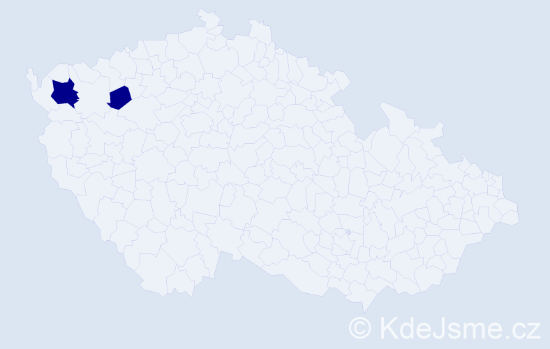 Příjmení: 'Kalujová', počet výskytů 2 v celé ČR