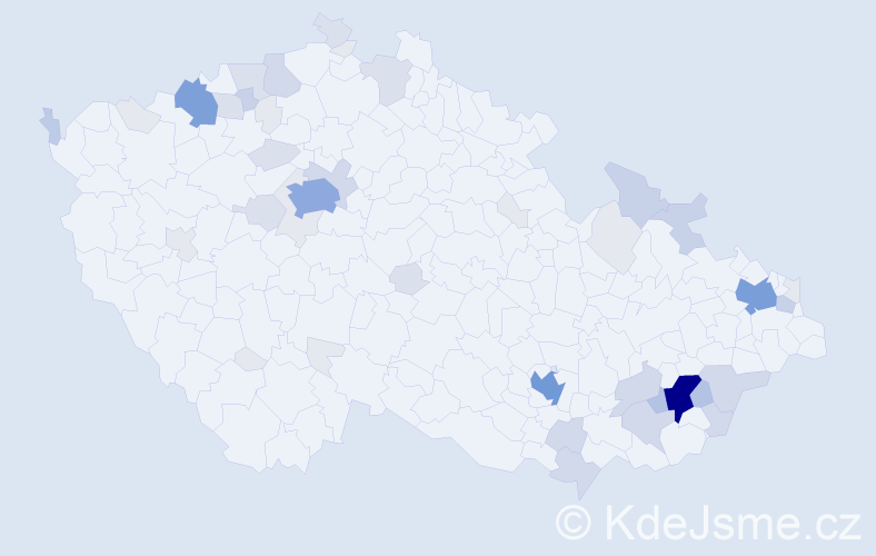 Příjmení: 'Nedbálek', počet výskytů 181 v celé ČR