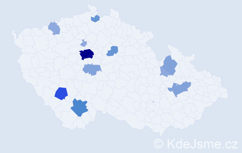 Příjmení: 'Ladislav', počet výskytů 32 v celé ČR