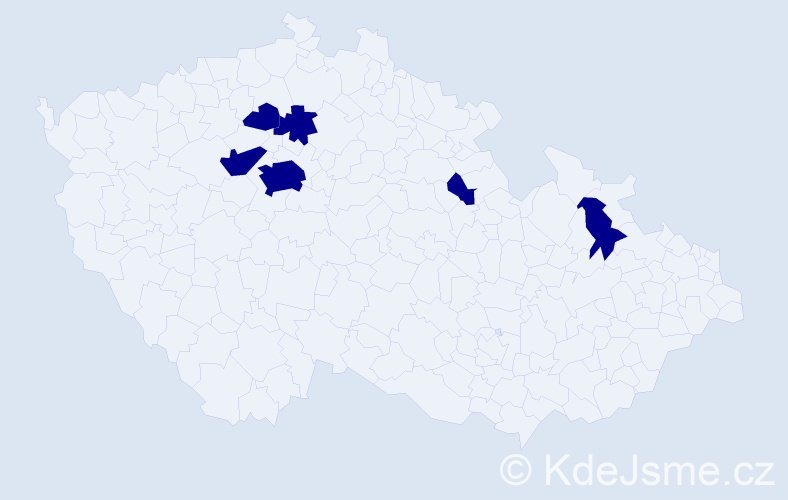 Příjmení: 'Komzalová', počet výskytů 6 v celé ČR
