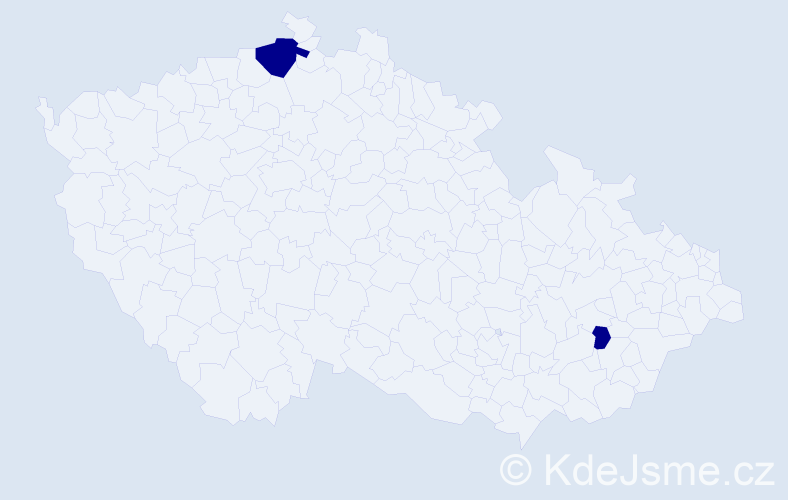 Příjmení: 'Kruško', počet výskytů 2 v celé ČR