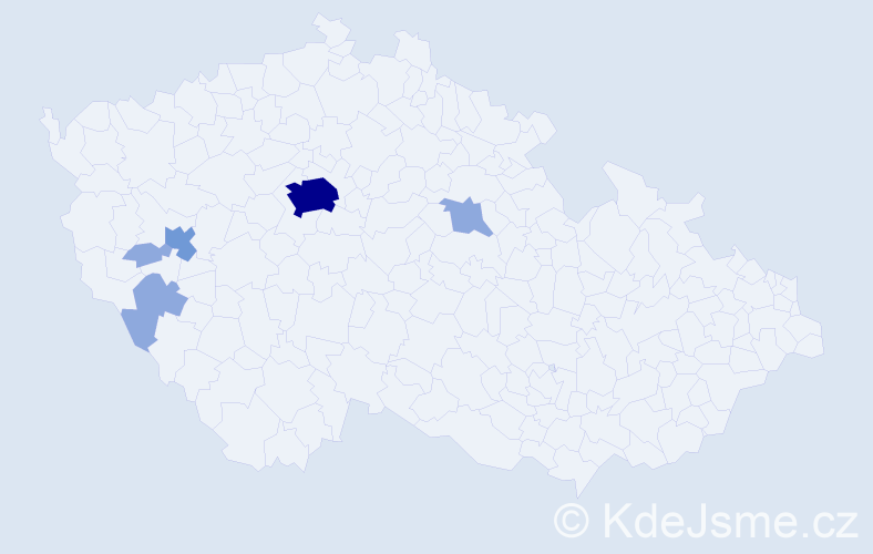 Příjmení: 'Kryvoruchko', počet výskytů 11 v celé ČR