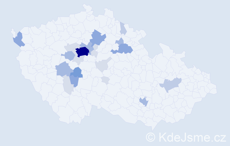 Příjmení: 'Kotrbáčková', počet výskytů 68 v celé ČR