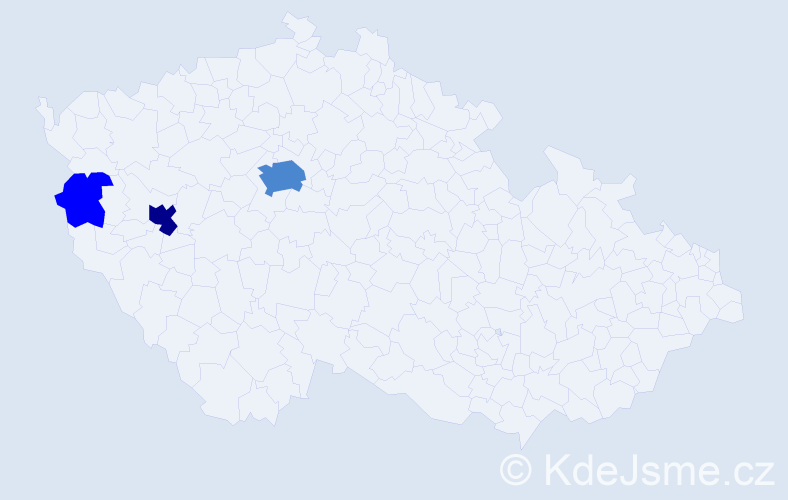 Příjmení: 'Tlsták', počet výskytů 6 v celé ČR