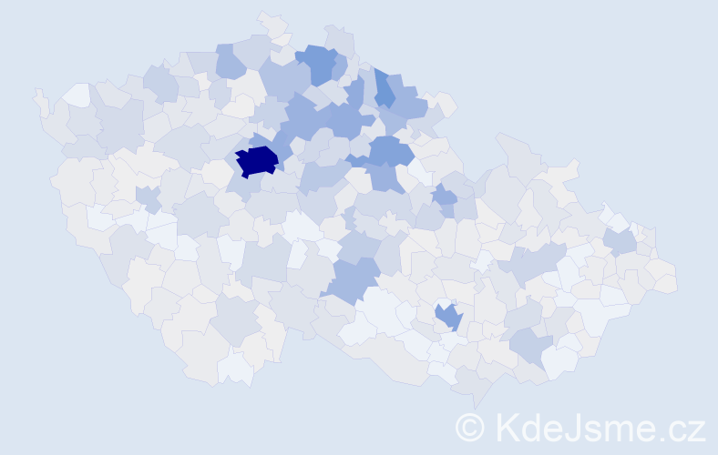 Příjmení: 'Stránský', počet výskytů 2884 v celé ČR