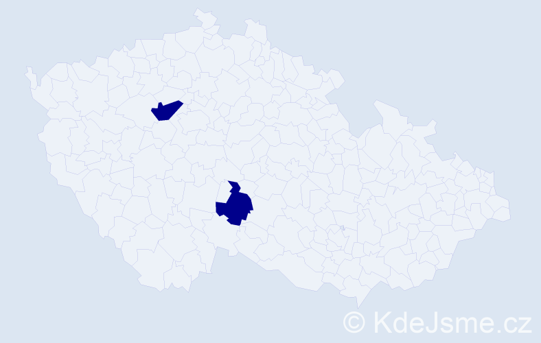 Příjmení: 'Protsykevych', počet výskytů 2 v celé ČR