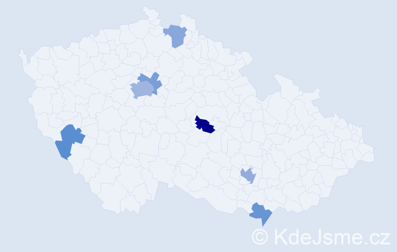 Příjmení: 'Yuhas', počet výskytů 12 v celé ČR