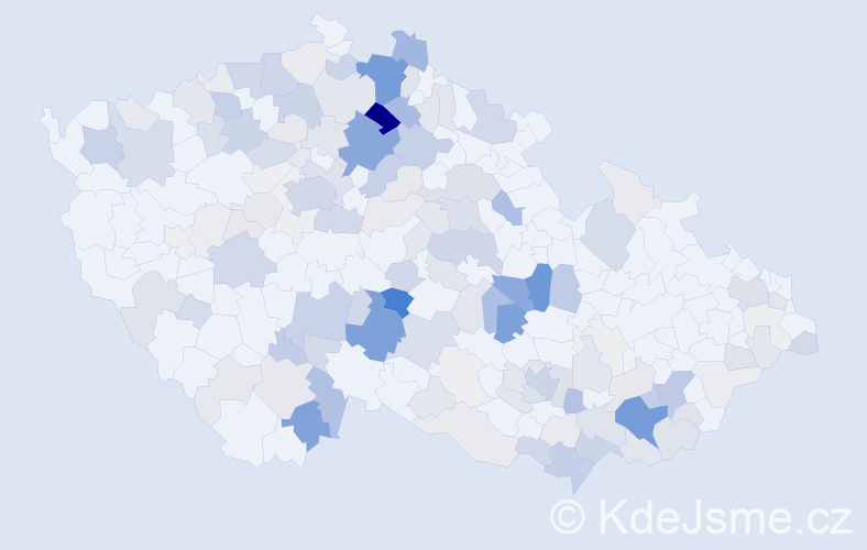 Příjmení: 'Maděrová', počet výskytů 603 v celé ČR