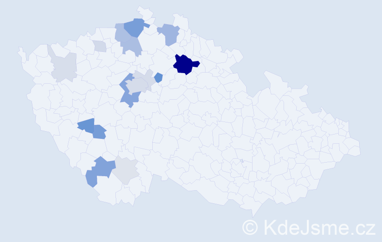 Příjmení: 'Mazáček', počet výskytů 49 v celé ČR