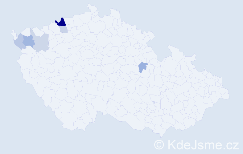 Příjmení: 'Kurinovská', počet výskytů 13 v celé ČR