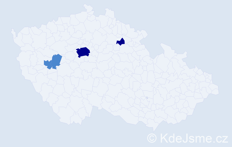 Příjmení: 'Mudrayová', počet výskytů 8 v celé ČR