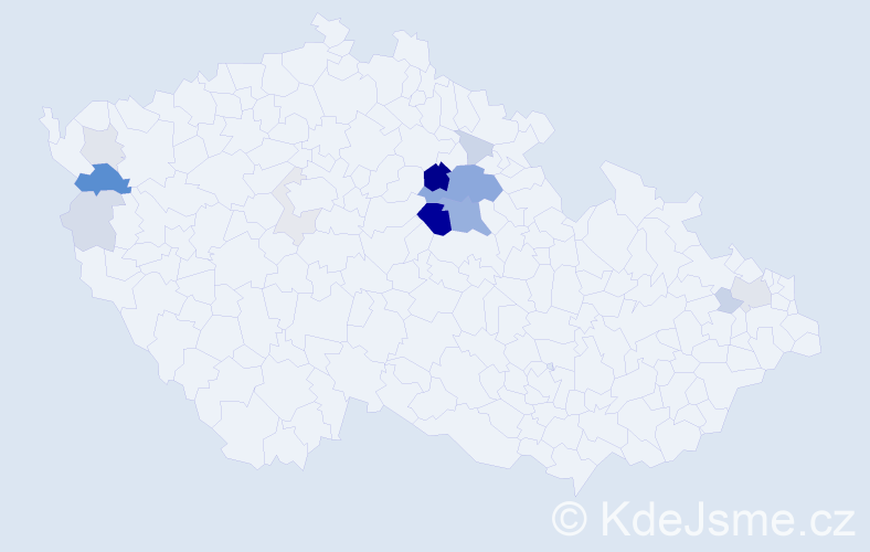 Příjmení: 'Boudyš', počet výskytů 50 v celé ČR