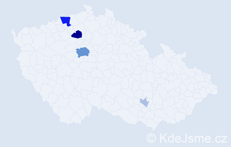 Příjmení: 'Aslanyan', počet výskytů 12 v celé ČR