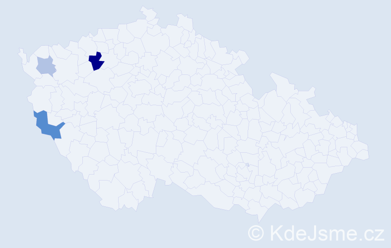 Příjmení: 'Csingerová', počet výskytů 6 v celé ČR