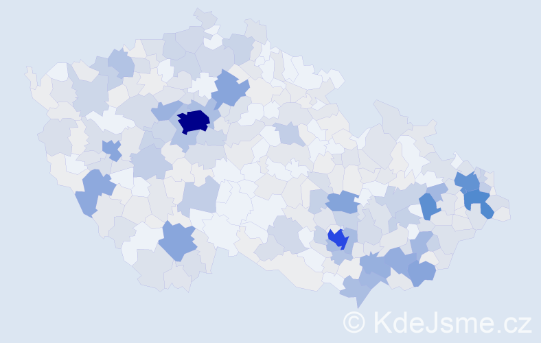 Příjmení: 'Maršálek', počet výskytů 1360 v celé ČR