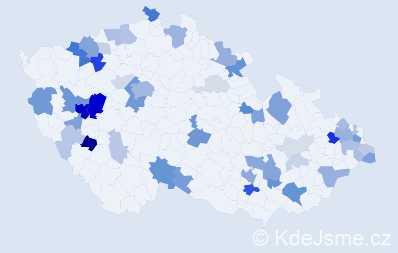 Příjmení: 'Otto', počet výskytů 145 v celé ČR