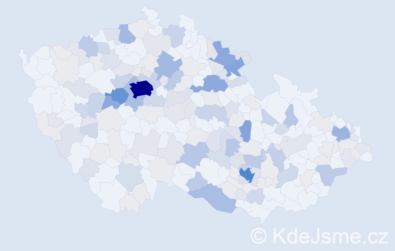 Příjmení: 'Kinclová', počet výskytů 567 v celé ČR
