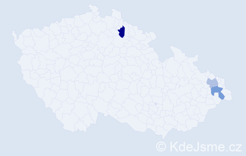 Příjmení: 'Wiech', počet výskytů 3 v celé ČR