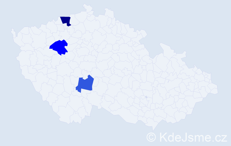 Příjmení: 'Wutschka', počet výskytů 4 v celé ČR