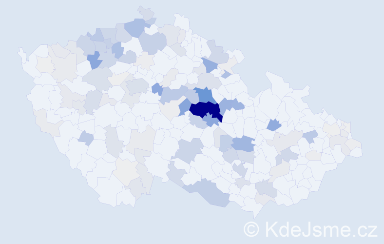 Příjmení: 'Meduna', počet výskytů 577 v celé ČR