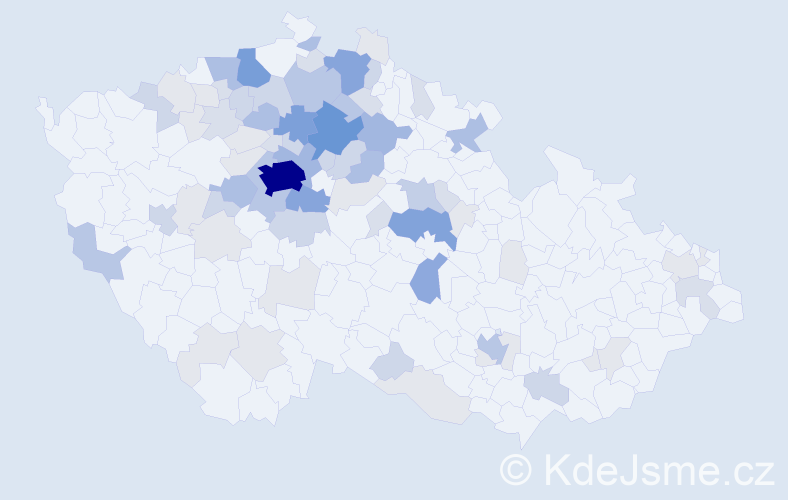 Příjmení: 'Zíta', počet výskytů 277 v celé ČR