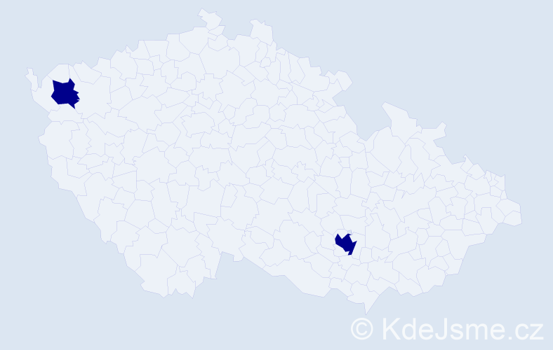 Příjmení: 'Milstein', počet výskytů 2 v celé ČR