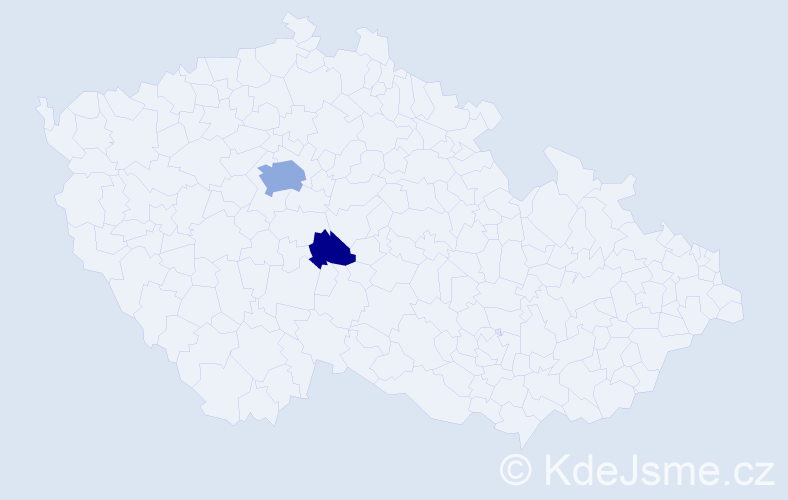 Příjmení: 'Karabellová', počet výskytů 8 v celé ČR
