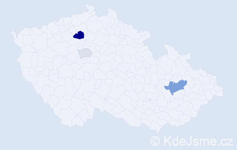 Příjmení: 'Aghayev', počet výskytů 3 v celé ČR