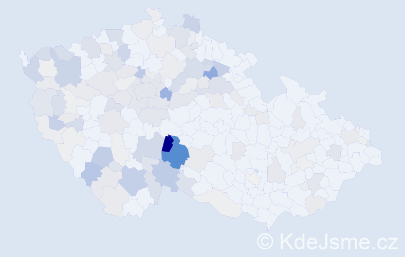 Příjmení: 'Plášilová', počet výskytů 444 v celé ČR