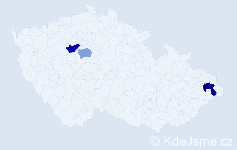 Příjmení: 'Popjuk', počet výskytů 4 v celé ČR