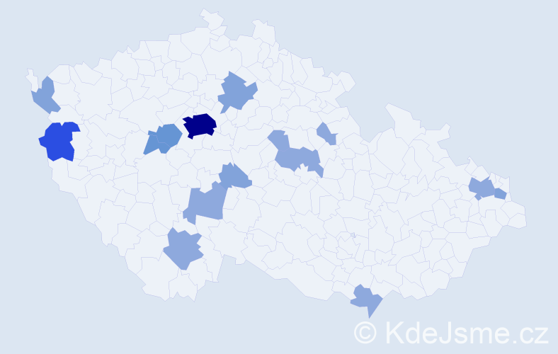 Příjmení: 'Sarvašová', počet výskytů 34 v celé ČR