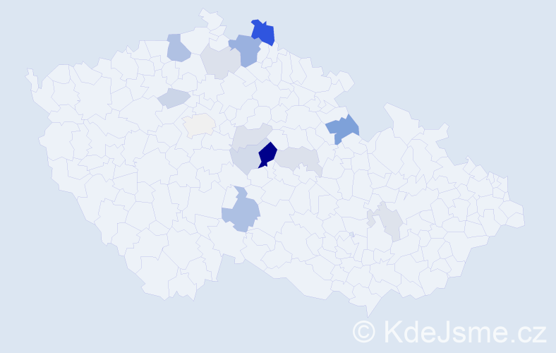 Příjmení: 'Závůrka', počet výskytů 35 v celé ČR