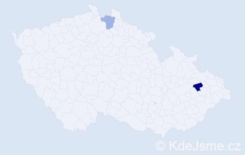 Příjmení: 'Orellana', počet výskytů 2 v celé ČR