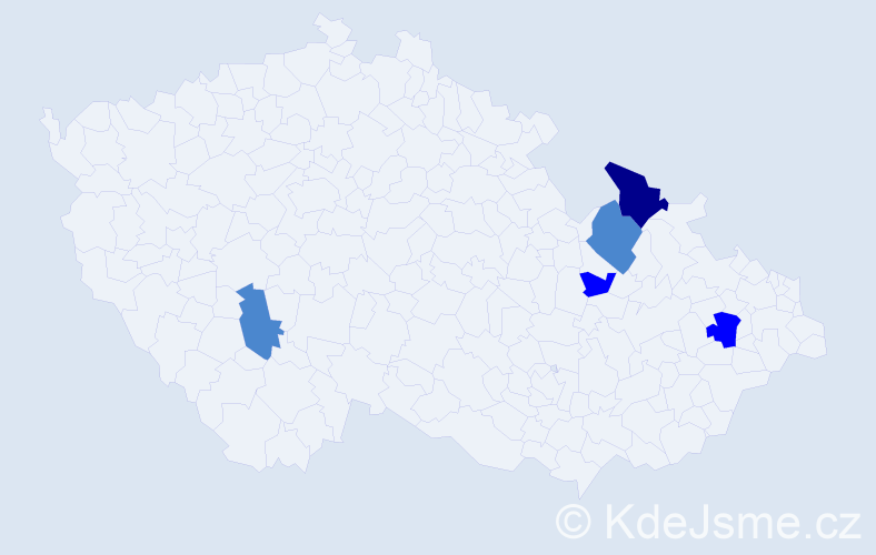 Příjmení: 'Liewehrová', počet výskytů 9 v celé ČR