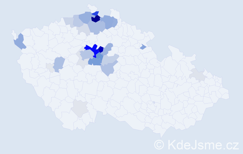 Příjmení: 'Manhart', počet výskytů 106 v celé ČR