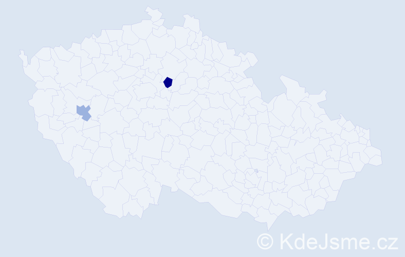 Příjmení: 'Leb', počet výskytů 2 v celé ČR