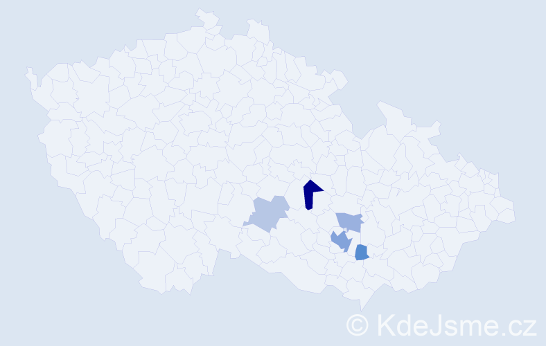 Příjmení: 'Quitta', počet výskytů 11 v celé ČR