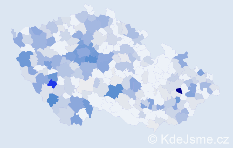 Příjmení: 'Kliment', počet výskytů 883 v celé ČR