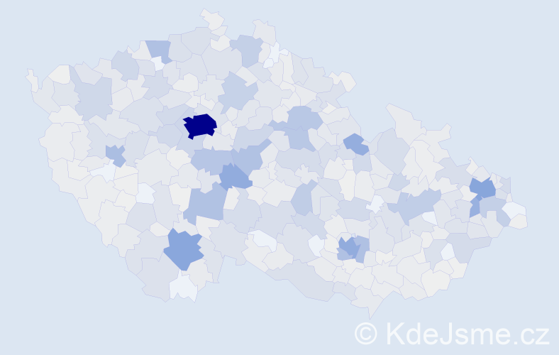 Příjmení: 'Filipová', počet výskytů 3733 v celé ČR